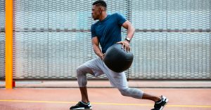 Athlete Training Outdoors.